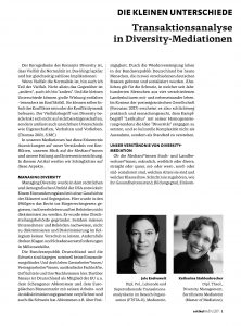 Die kleinen Unterschiede. Transaktionsanalyse in Diversity-Meditationen