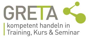 GRETA Logo GRETA – Kompetent handeln in Training, Kurs & Seminar